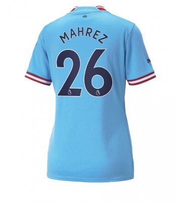 Manchester City Riyad Mahrez #26 Hjemmedrakt Kvinner 2022-23 Kortermet